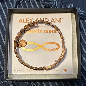 Alex and Ani Bronze Infinite Mom Bracelet